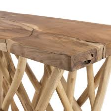 Branche de bois flotté, guirlande lumineuse et lanterne pour une déco nature et cosy (by art mural en bois flotté décoration murale métal projets avec bois flotté projets de bricolage et loisirs cet article n'est pas disponible | etsy. Console Nature Plateau Bois Teck Pieds Bois Flotte Kelya Console Pas Cher