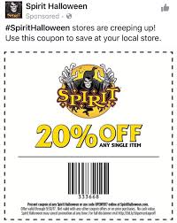 Coupon To Your Local Spirit Store Happy Hunting Spirit Halloween Halloween Coupons Halloween Props