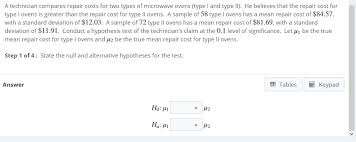 The uk's leading appliance care provider. A Technician Compares Repair Costs For Two Types Of Chegg Com