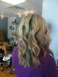 Pin By Beth Krawczyk On Hair That I Love Teal Hair Blonde Hair With Highlights Pink Blonde Hair