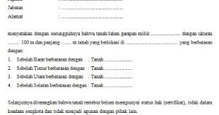 Bagi anda yang memerlukan contoh surat lamaran cpns, surat pernyataan cpns, dan contoh dokumen persyaratan pendaftaran cpns 2018 serta. Surat Pernyataan Keterangan Tanah Belum Memiliki Sertifikat Format Word Dadang Jsn