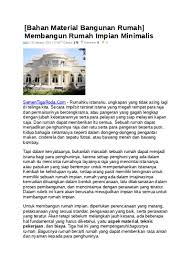 Siapa yang tidak tau batu bata. Top Pdf Bahan Bangunan Membuat Rumah