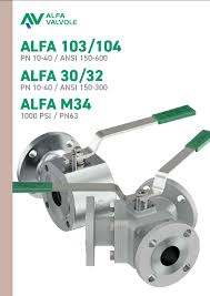 Alfa Valvole A103-30-M34 – MV Resources (FE) Pte Ltd