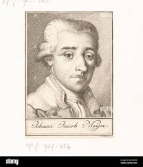 Portrait van Johann Jakob Meyer, Johann Heinrich Lips, 1779 print paper  engraving