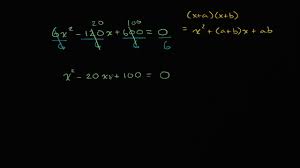 Clear quadratic formula calculator ». Solving Quadratics By Factoring Leading Coefficient 1 Video Khan Academy