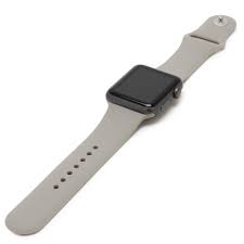 Black Apple Watch With Light Pink Band Stone Gray Sport Band For Apple Watch Strapped Co Bands For Apple Watch Apple Watch Apple Watch Space Grey Apple Watch Models
