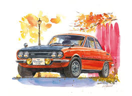 ベレットgt 車 絵 車 イラスト 車の塗装