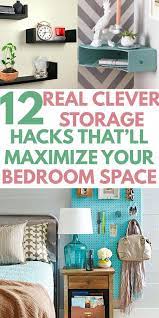 12 Super Easy Bedroom Organization Ideas To Save Tons Of Space In 2020 Bedroom Organization Diy Small Room Organization Organization Bedroom