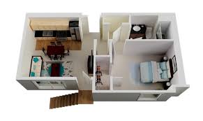 One bedroom home plans are more common than you might think, as it is a highly searched term on google and the other major search engines. Simple One Bedroom House Designs Novocom Top
