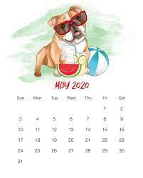 Free Printable 2020 Cute Dog Calendar The Cottage Market Dog Calendar Cute Calendar Baby Due Date Calendar