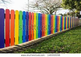 Fence Post Stock Photos Fence Post Stock Photography Fence Post Stock Images Shutterstock Com Rainbow Garden School Wall Art Fence Art