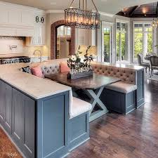 Since some of the seating is bench seating, you can usually squeeze in an extra person. Kitchen Island Built In Kitchen Bench Seating Novocom Top