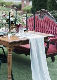 Romantic Chiffon Table Runner Chic Vintage Brides Table Runners Wedding Winter Wedding Table Head Table