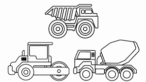 Construction vehicles are widely used on building sites, for construction of a road, laying of pipes, development of career fields, mines etc. Printable Construction Vehicles Coloring Pages Exeranmat Coloring