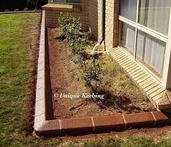 Straight Lines Our Fawn Glazed Continuous Concrete Garden Edging Kerbing With Brick Effect Borders Thi Concrete Garden Edging Garden Edging Concrete Garden