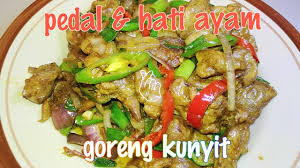 Pilihlah hati ayam yang masih segar dan warnanya tidak pucat. Hati Dan Pedal Ayam Goreng Kunyit Youtube
