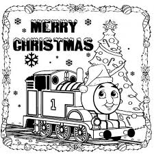 Thomas The Train Saying Merry Christmas To You Coloring Pages Train Coloring Pages Merry Christmas Coloring Pages Valentines Day Coloring Page