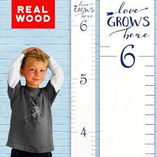 Details About Growth Chart Art Wooden Growth Chart Ruler Kids Height Chart For Boys Girls