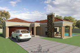 It's a home design with two master suites, not just a second larger bedroom but two master. Modern House Plan Pdf Download Tuscan House Design Plandeluxe