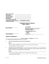 Check spelling or type a new query. Petition To Modify Parenting Time And Child Support Arizona Free Download