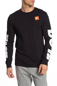 Nike Just Do It Brand Logo Long Sleeve Tee Nordstrom Rack Long Sleeve Tshirt Men Long Sleeve Tees Long Sleeve