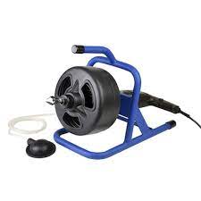 For this, try a plumbing snake to dislodge the material. Cobra Pro 5 16 In Dia X 50 Ft L Music Wire Machine Auger In The Machine Augers Department At Lowes Com