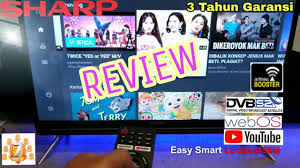 Sharp Aquos Ledtv Review Led Tv Sharp 32 Inch Smarttv Lc 32sa4500i Youtube