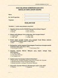 Kuiz Sejarah Pdf