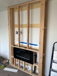 The brick has a unique contemporary appearance that is a cross between traditional homes and urban living spaces. Frame For Electric Fireplace Build A Fireplace Electric Fireplace Wall Easy Diy Home Projects