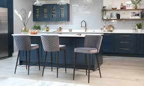 The quality is nice too. Serena Velvet Bar Stool Grey Velvet Bar Stool Danetti