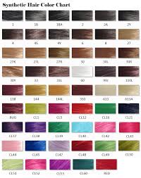 synthetic hair color chart