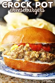 I like it straight from the stovetop into a bowl, with a. Crock Pot Cheeseburger Sandwiches Recipes That Crock