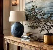 Entryway of our dreams: a sculptural travertine console that ...