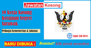 Pelbagai jawatan kosong ditawarkan di negeri sarawak ~ kekosongan jawatan yang ditawarkan di pelbagai lokasi seluruh negeri (tertakluk kepada tarikh tutup setiap jawatan) kepada mereka yang berminat untuk memohon jawatan kosong terkini yang diiklankan di portal rasmi jawatan malaysia. 19 Kerja Kosong Kerajaan Negeri Dibuka Sekarang Dbjobasia Com Terbaru Jawatan Dibuka
