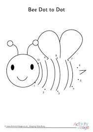 Bird Dot To Dot In 2020 Bee Coloring Pages Bee Dot To Dot Printables