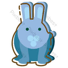 Maybe you would like to learn more about one of these? Arnab Kartun Biru Yang Dilukis Dengan Tangan Elemen Grafik Psd Percuma Muat Turun Pikbest