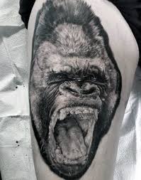 While they may be in the remote woods knuckle walking around, gorillas still share one very close trait with humans. 100 Gorilla Tattoo Designs For Men Great Ape Ideas
