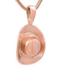 Ilj9721 Cowboy Hat Memorial Urn Necklace Stainless Steel Jewelry For Human Ashes Keepsake Cremation Pendant Funeral Jewellery Pendant Necklaces Aliexpress