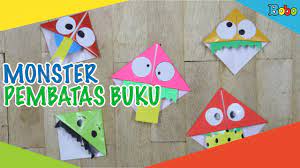 3 kreatif dapat juga diartikan kemampuan menghasikan sesuatu yang belum pernah ada sebelumnya, unik, asli, dan menarik. Monster Pembatas Buku Kreatif How To Youtube