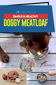 Simple Healthy Homemade Doggy Meatloaf Recipe Healthy Dog Food Recipes Dog Food Recipes Dog Recipes