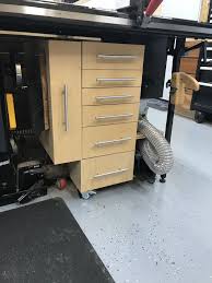 The paramount storage cabinet provides amazing storage options. Table Saw Storage Cabinet By Frh Makes Simplecove