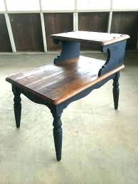 Refinish Oak Table A Tabletop Refinished Furniture For Sale Coffee Top Ideas Two Toned Tier Antique San Antique End Tables Refurbished Table Painted End Tables