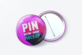 Pin Button Badges Mockup Front And Back View In 2020 Pin Button Badges Button Badge Button Pins