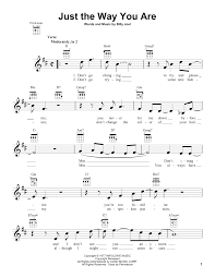 Maybe you would like to learn more about one of these? Just The Way You Are By Billy Joel Ukulele Guitar Instructor