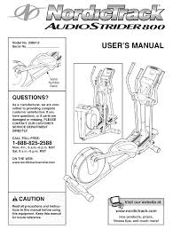 The 7600 or 7700 series treadmill is intended for commercial usage. Nordictrack Audiostrider 800 User Manual Pdf Download Manualslib