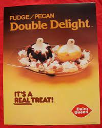Dairy Queen 1981 Double Delight Advertising Poster Dairy Queen Double Delight Food Ads