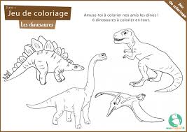 Imprimer une chasse au trésor pour vos enfants Coloriage Des Dinosaures