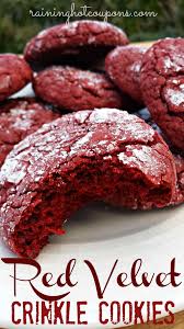 Red Velvet Crinkle Cookies Recipe Recipe Crinkle Cookies Recipe Red Velvet Crinkle Cookies Cookie Recipes