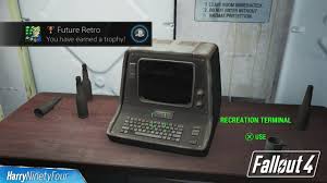 Begin by approaching the computer terminal you wish to hack, and press unlock. Future Retro Trophy Fallout 4 Playstationtrophies Org