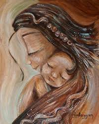 Timeless Mother And Children Art In Warm Colors Mother Art Art Painting